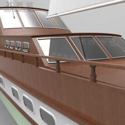Turkey土耳其的Gulet木制帆船3D图纸 3D模型3dsMax,3DM