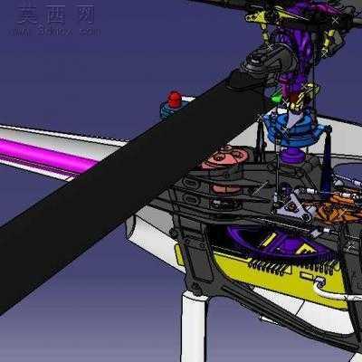 V4遥控直升机玩具飞机 3D模型