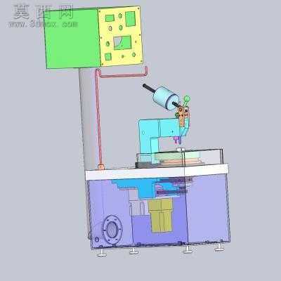 光纤端面研磨机 3D模型