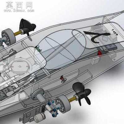 RC遥控潜水艇 3D模型