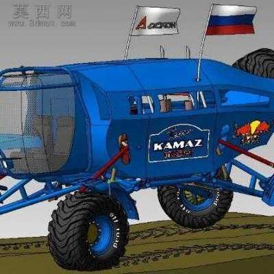 爬坡拉力赛车 3D模型