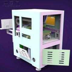 SMT360度旋转贴标机 3D模型