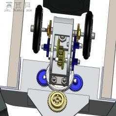 全方位移动机器人 SW模型 3D模型