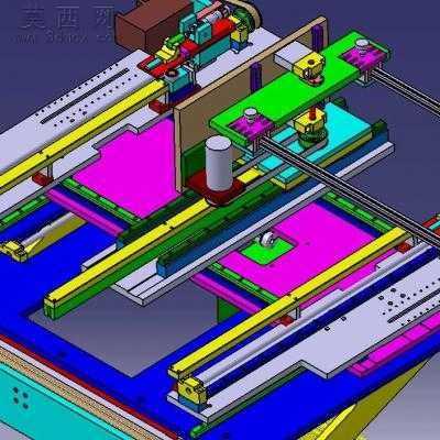 进给系统 3D模型
