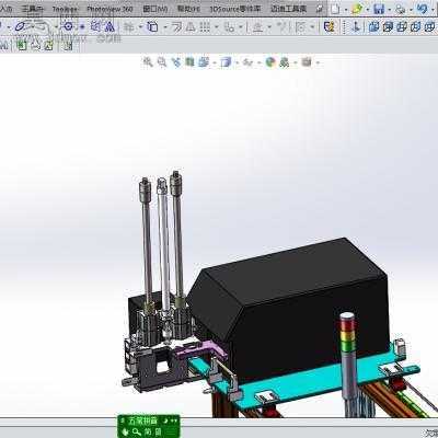 自动打印贴标机 3D模型
