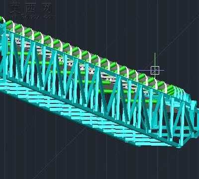 TD75 B=650桁架皮带运输机 3D模型