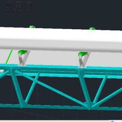 TD75 B=650桁架皮带运输机 3D模型