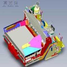 铺路机摊铺机 3D模型