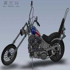 摩托车SW模型 3D模型