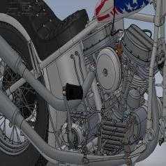 摩托车SW模型 3D模型