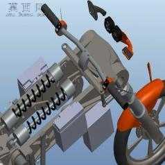 BPG摩托车PROE设计 3D模型