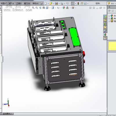 电机限位器螺杆测试机阿兰德非标机器 3D模型