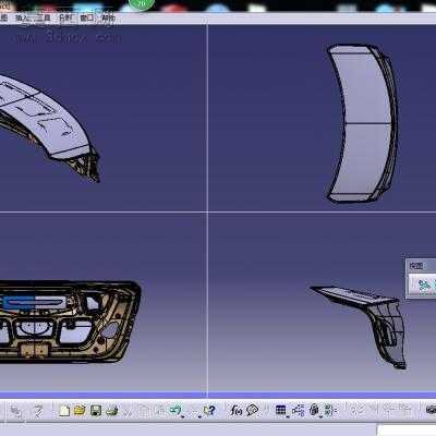 某汽车后背门及后背门内板 3D模型