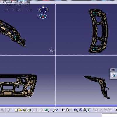 某汽车后背门及后背门内板 3D模型