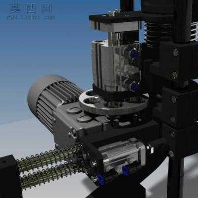 抓爪系统设备木材装卸机 3D模型