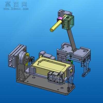 手机贴标机 3D模型