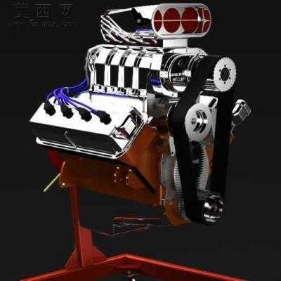HEMI 发动机 3D模型