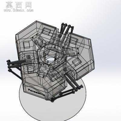 松下连杆机器人 3D模型