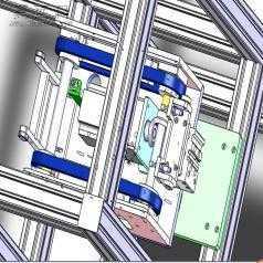 流水线上工件传送移栽转角台 3D模型