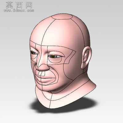 1号空军人头 3D模型