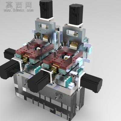 铣槽挑线机SW设计三维模型 3D模型