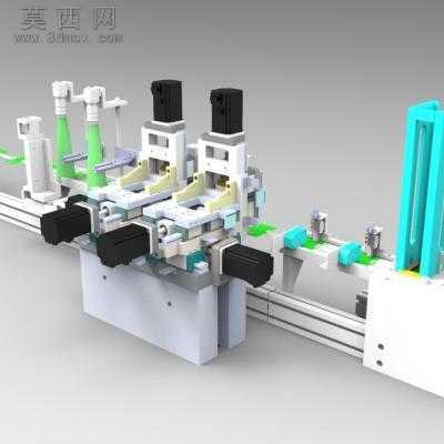 铣槽挑线机SW设计三维模型 3D模型