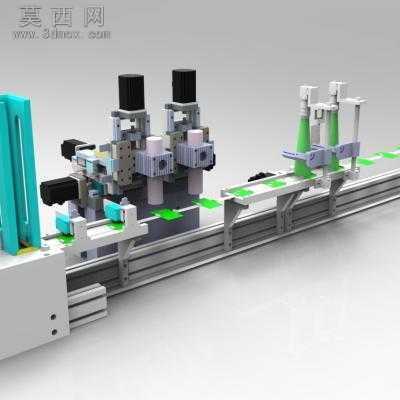 铣槽挑线机SW设计三维模型 3D模型