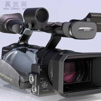 索尼Sony hvr z1u hi-def高清摄像机模型3D图纸 3D模型