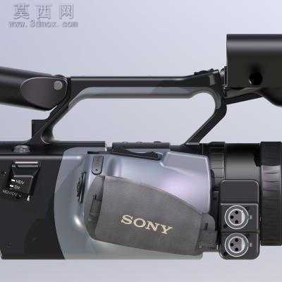 索尼Sony hvr z1u hi-def高清摄像机模型3D图纸 3D模型