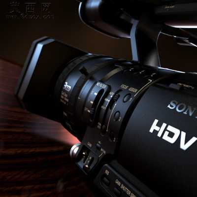 索尼Sony hvr z1u hi-def高清摄像机模型3D图纸 3D模型