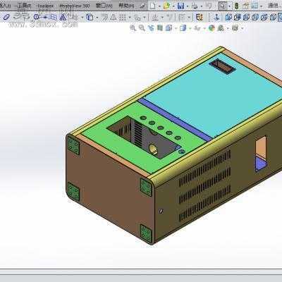 通信光缆机箱 3D模型