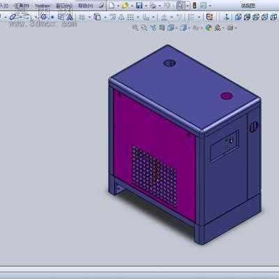 干燥机钣金外罩 3D模型