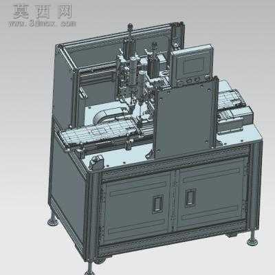 键盘锁螺丝机六轴 3D模型