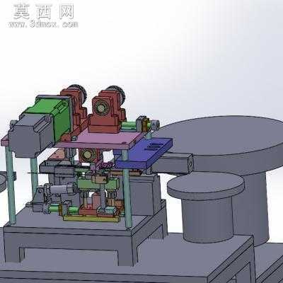 电池片铆压机设备 3D模型