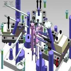 管道接口模具UG设计 3D模型
