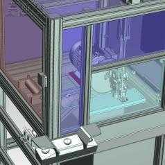 切铝圆锯机UG模型 3D模型