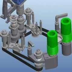 筛盖的分离设备PROE模型 3D模型