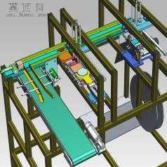 印刷贴标机包装行业 3D模型