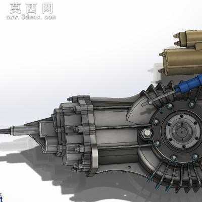 Mendeola-6档变速箱自动变速箱 3D模型