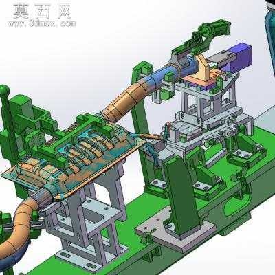 管路柔性焊接夹具 3D模型