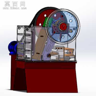 鄂破PE6090颚式破碎机全套图纸 3D模型
