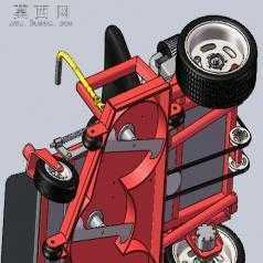 零转角割草机UG设计 3D模型