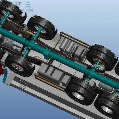 塔特拉8X8卡车完整内部结构 3D模型