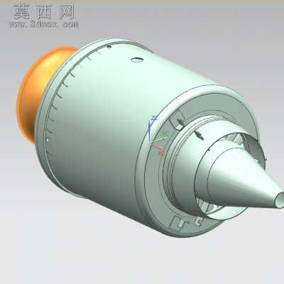KJ66涡轮喷气发动机 3D模型