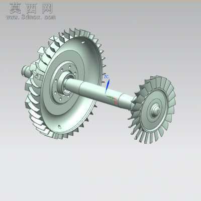 KJ66涡轮喷气发动机 3D模型