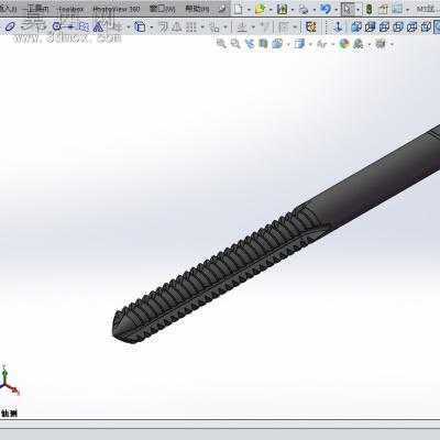 丝锥M3. 3D模型