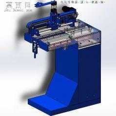300MM直缝焊机SW设计 3D模型