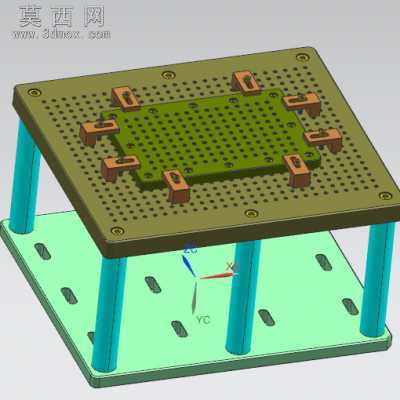 CNC通用夹持治具 3D模型