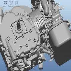 洋马L48柴油机 3D模型