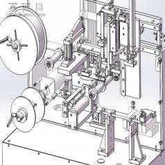 线材贴标机 3D模型